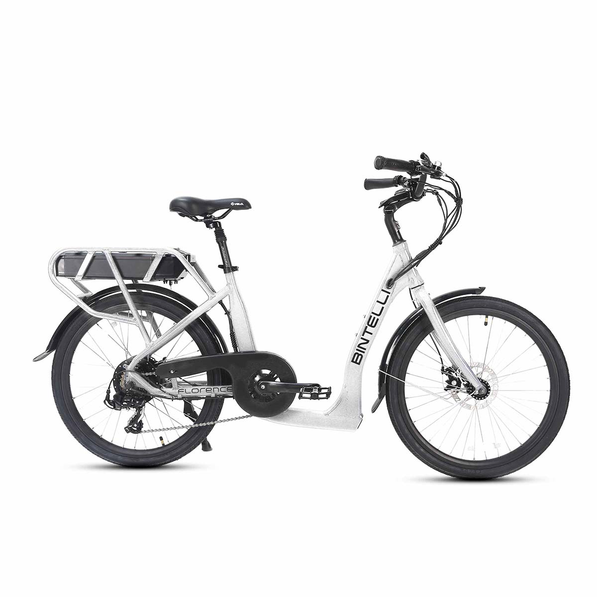 Bintelli Florence Step-Through Electric Bike in Color White