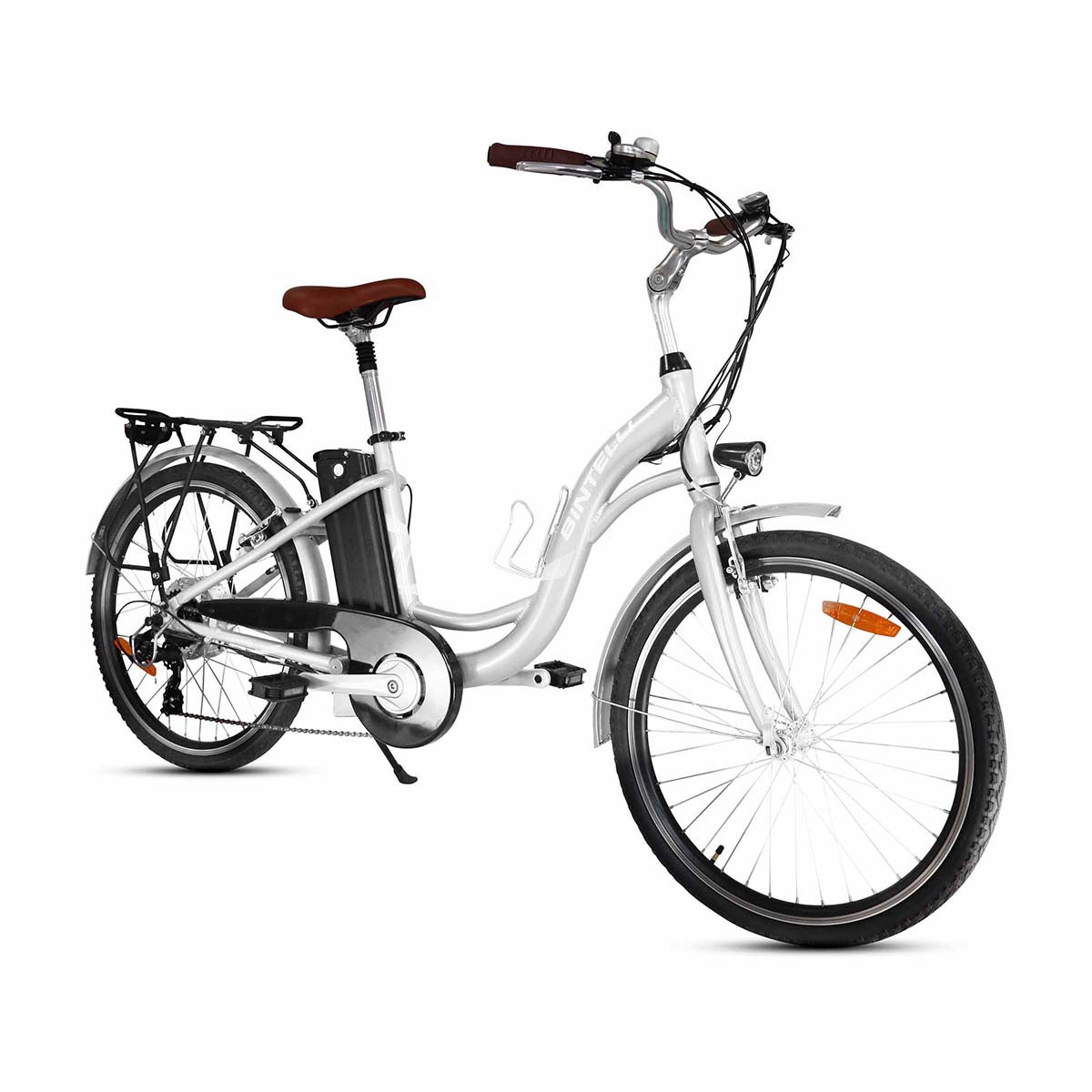 Bintelli Journey Step-Through Electric Bike in Color White