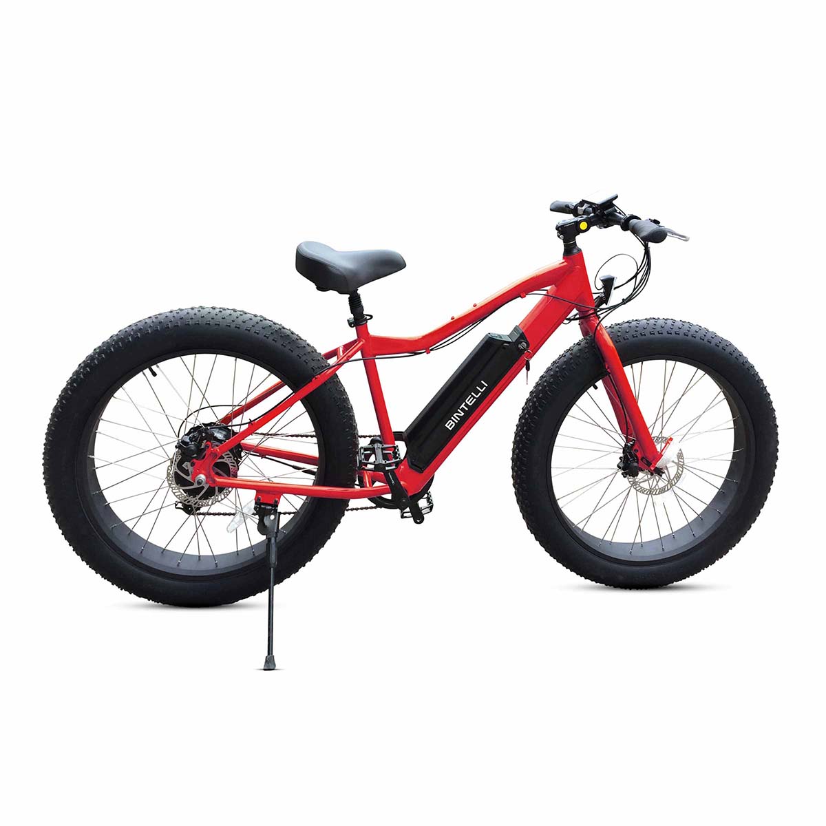 Bintelli M1 Electric Bicycle in Color Red With Fat Tire