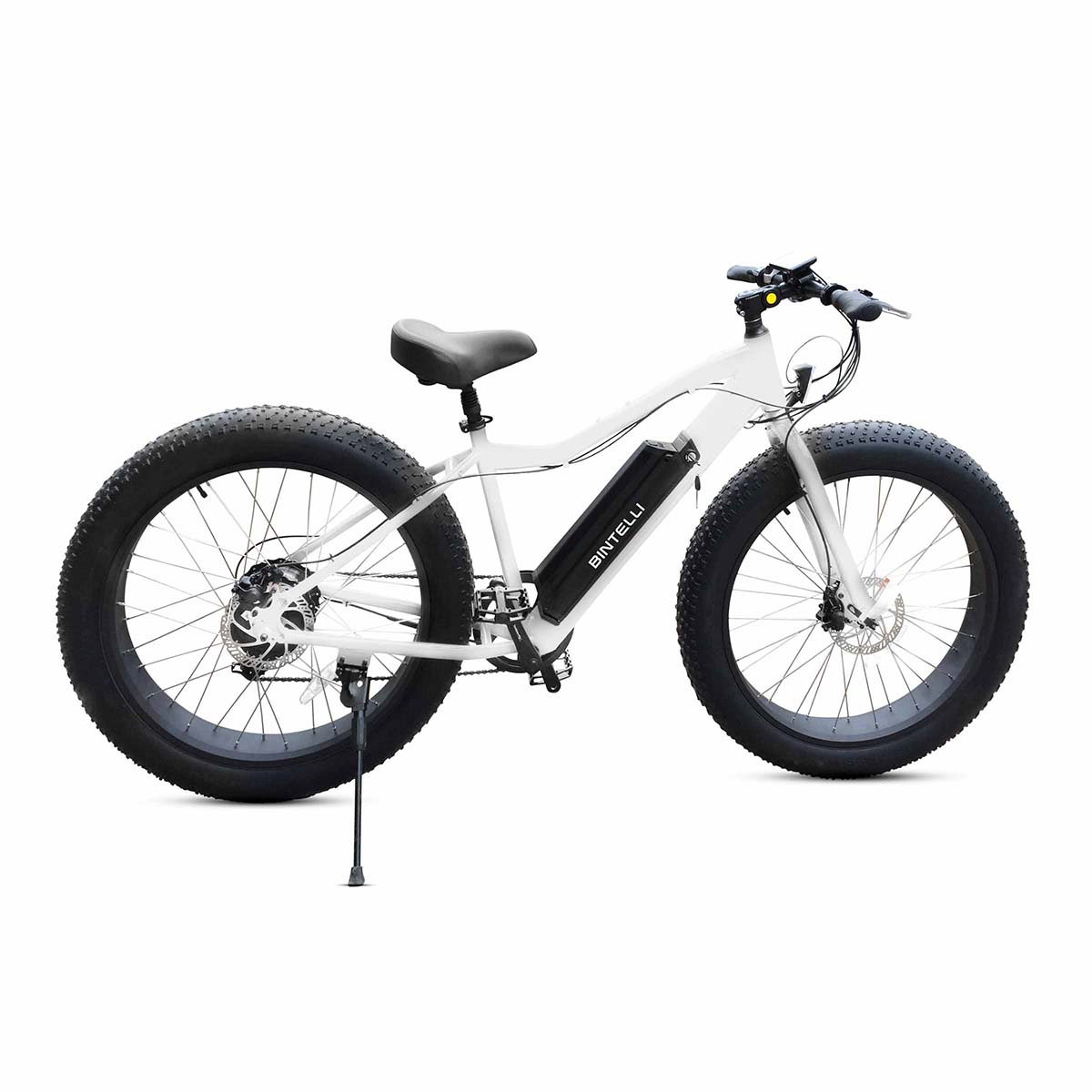 Bintelli M1 Electric Bicycle in Color White With Fat Tire