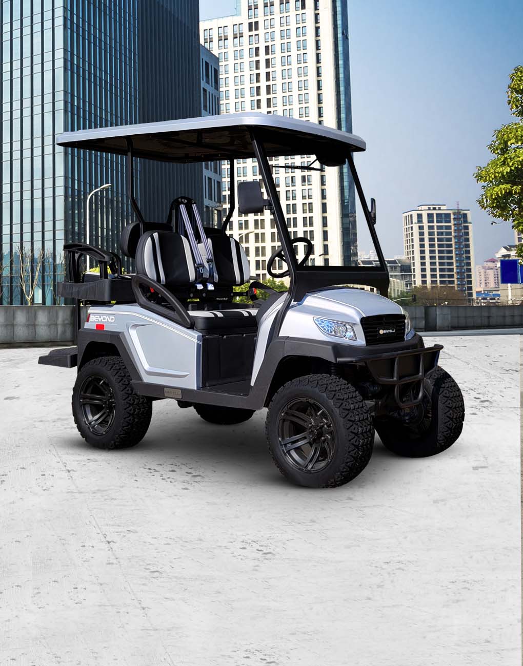 Bintelli Beyond 4PR Street legal Golf Carts in Titanium